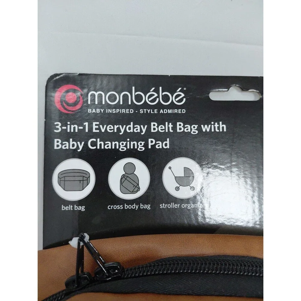 Monbebe 3 In 1 Baby Changing Pad Belt Bag
